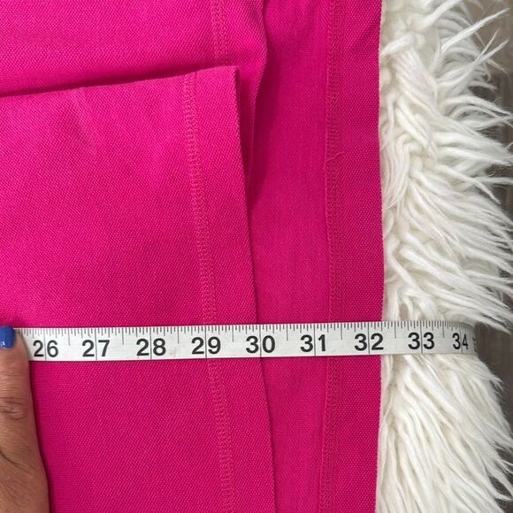 Express Pink Polo Shirt with Navy Trim - Picture 5 of 8